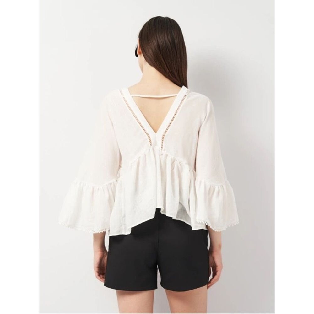 ZARA LACE INSERT TOP - Picture 2 of 5